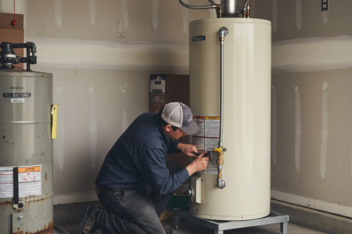 Water heater and shutoff valve replacement in Belsano